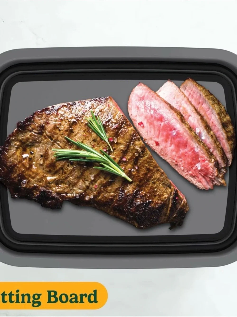 Collapsible 4-in-1 Gray Multi-Purpose Serving & Cooler Tray